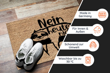Fußmatte mit Spruch - Faultier